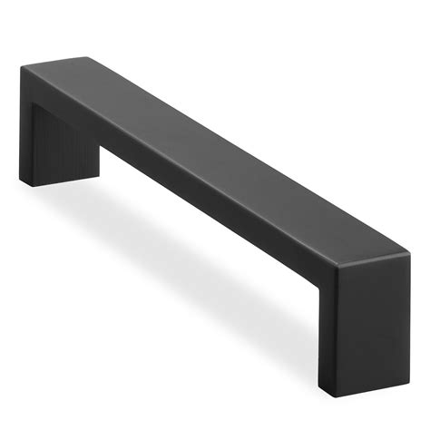 cauldham solid stainless steel cabinet hardware square pull matte black|Amazon.com: Cauldham Cabinet Pulls.